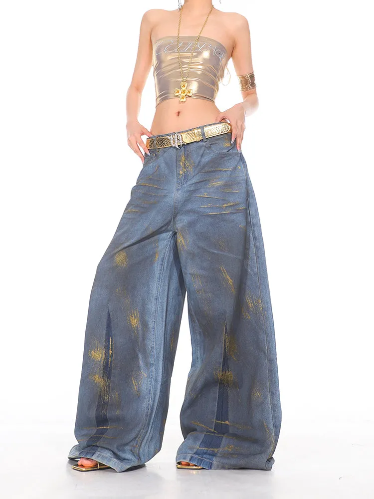 【24s Sep.】Heavy Gradient Wide Leg Washed Jeans
