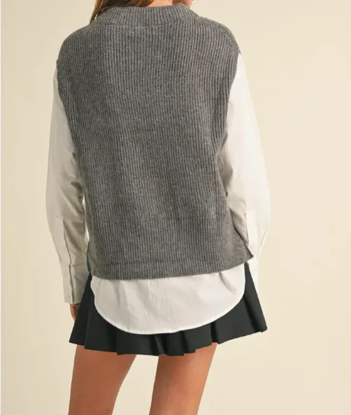 Anne Sweater and Shirt Top
