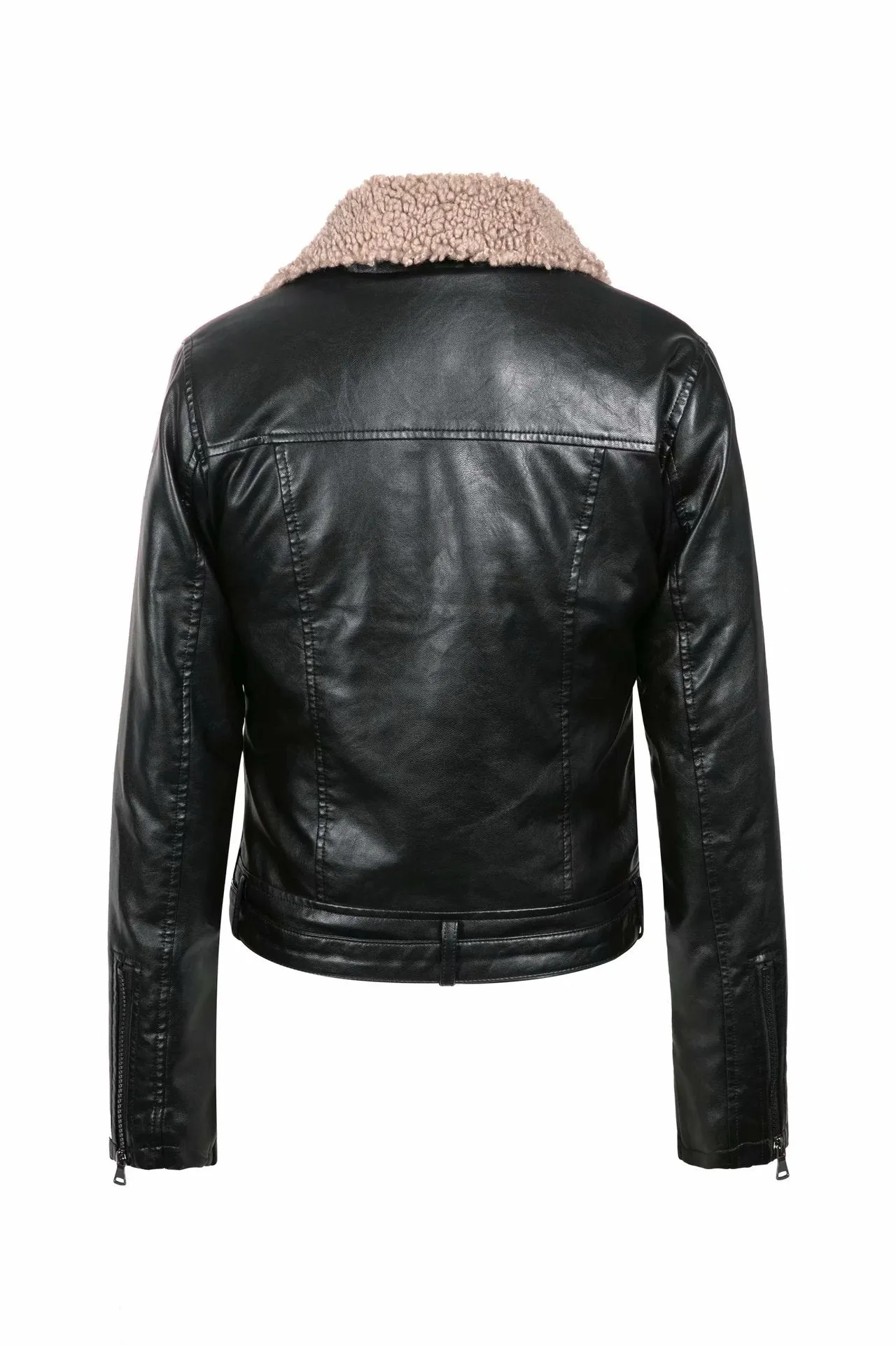 Brown Leather Lammy Jacket Women
