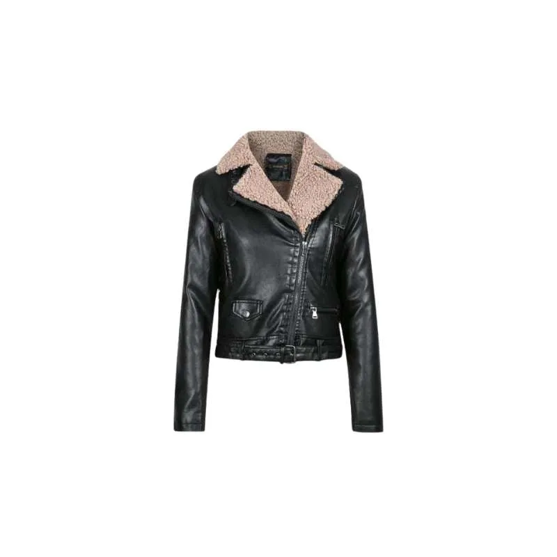 Brown Leather Lammy Jacket Women