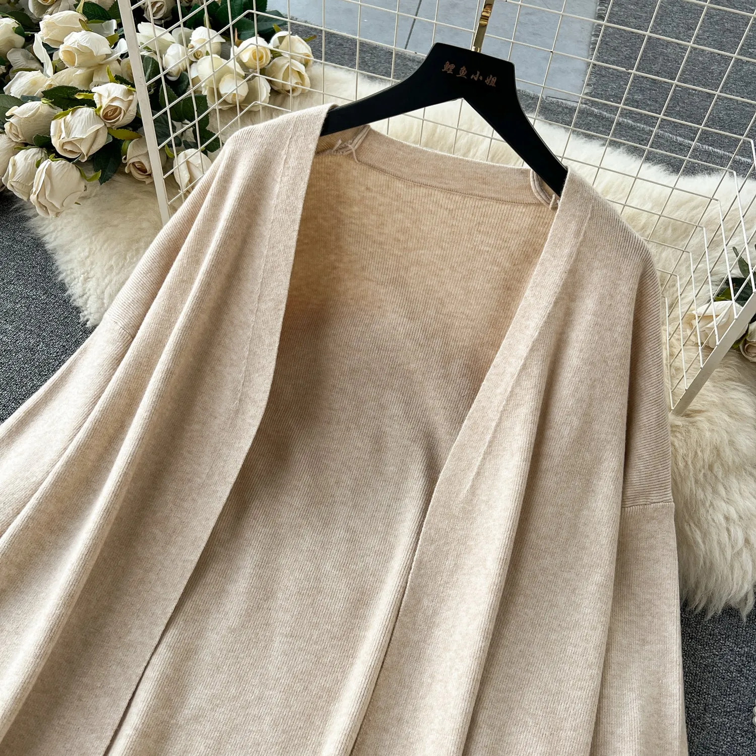 Cardigan&Vest&Trousers Knitted 3Pcs