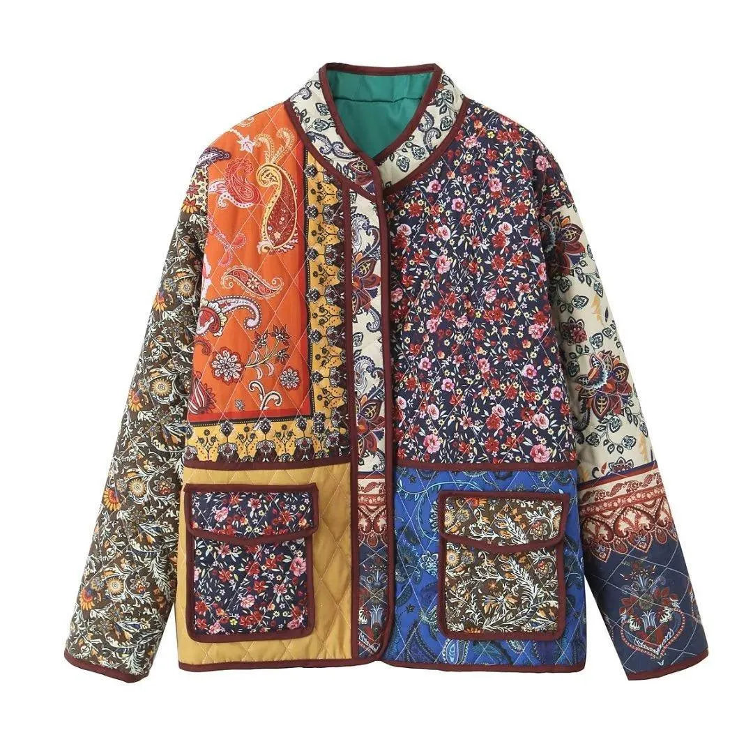Chic Vintage Cotton Puffer Coat - Timeless Winter Style