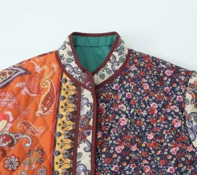 Chic Vintage Cotton Puffer Coat - Timeless Winter Style