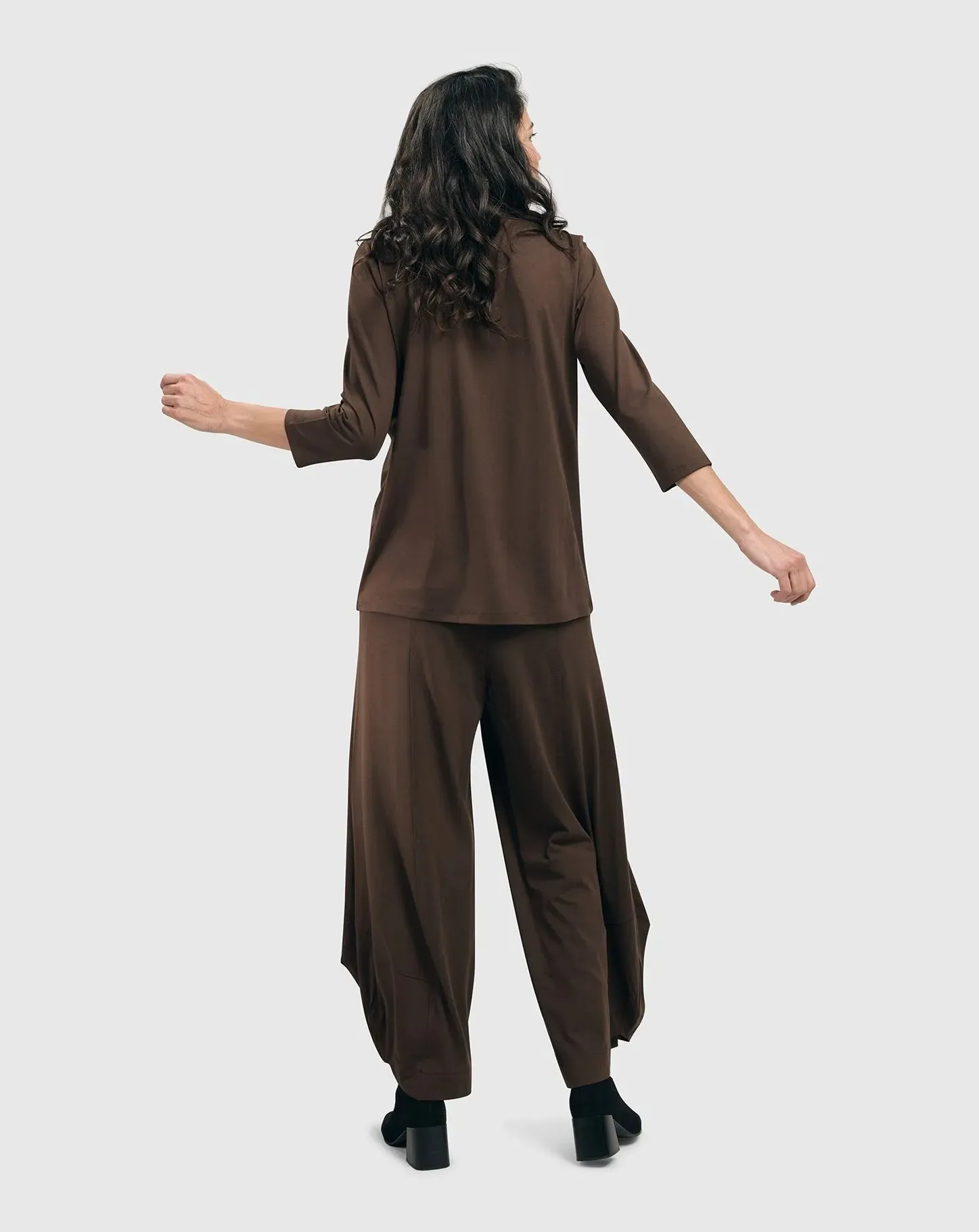 Essential Mockneck Top, Coffee