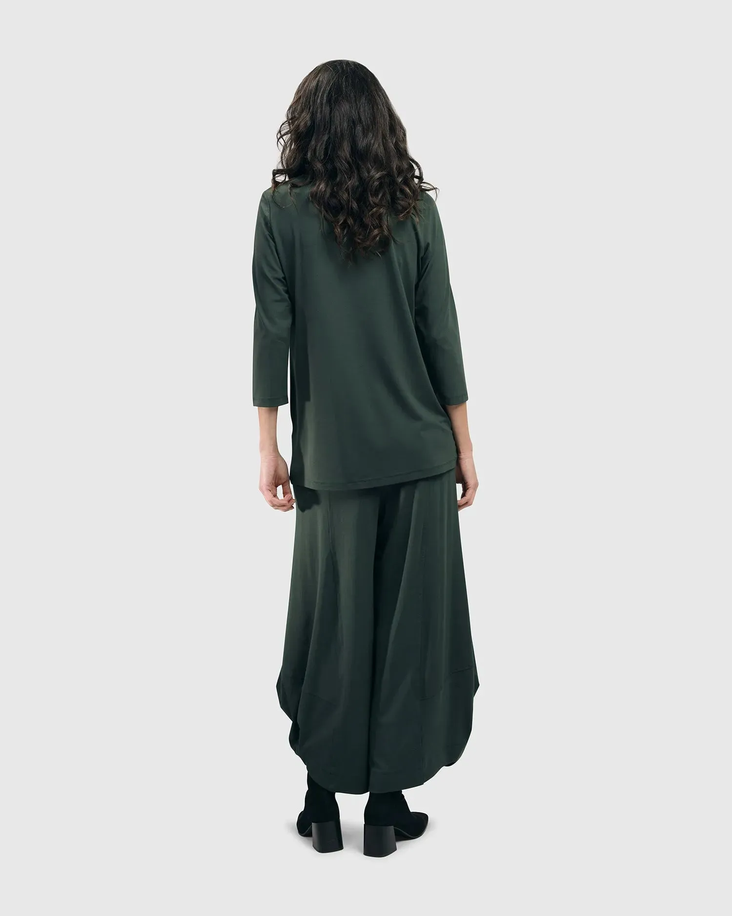 Essential Mockneck Top, Green