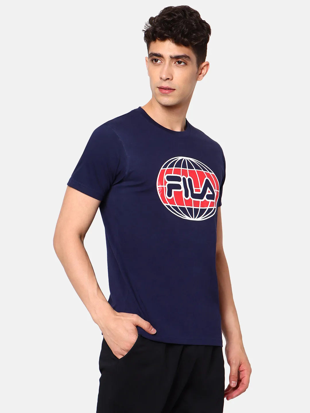 Fila Peacoat Laveer Men's Graphic T-Shirt