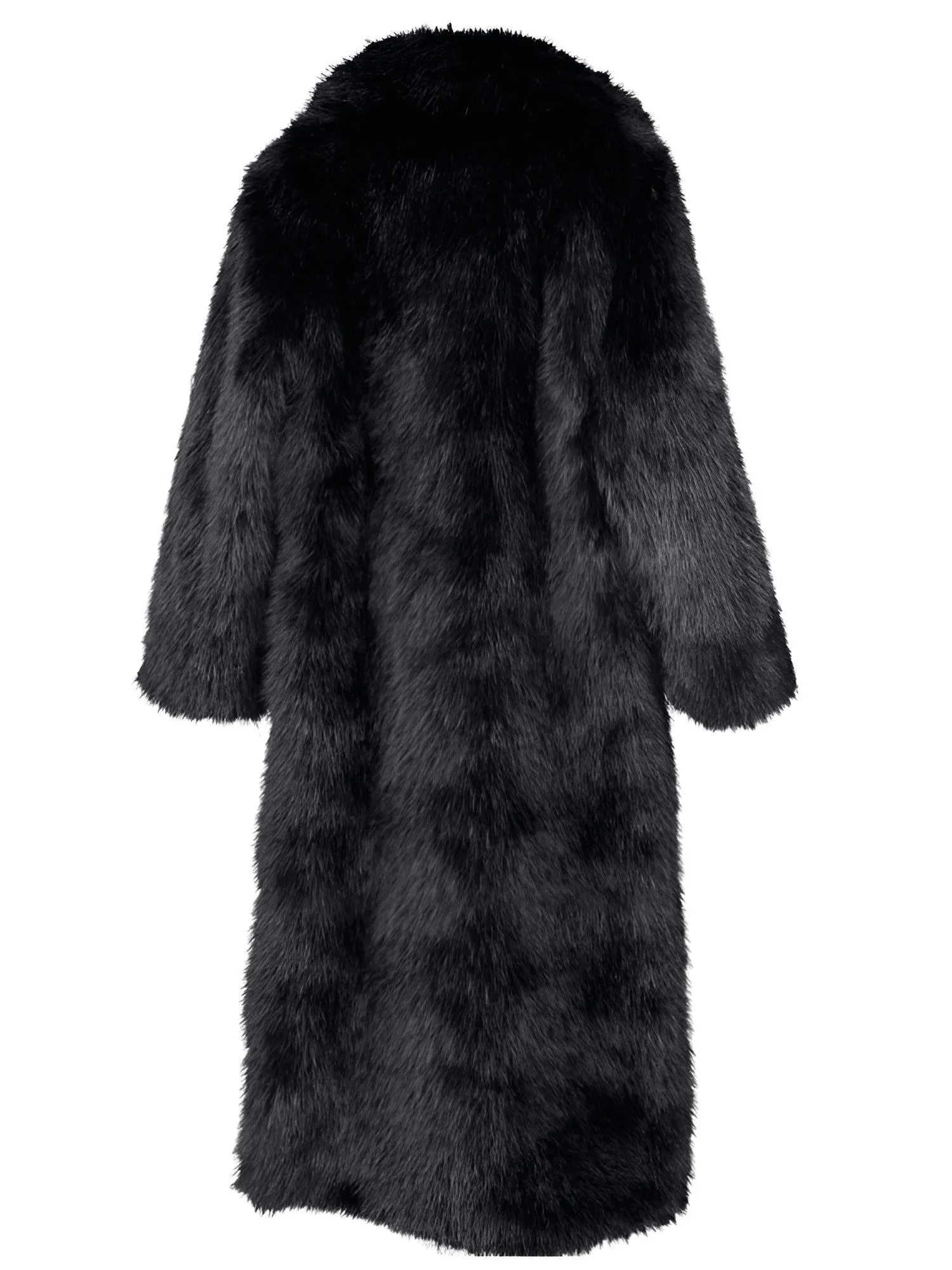 Fluffy Super Long Fur Coats Women's Jacket Winter Lapel Thick Faux Fur Coats Jacket for Women Outerwear