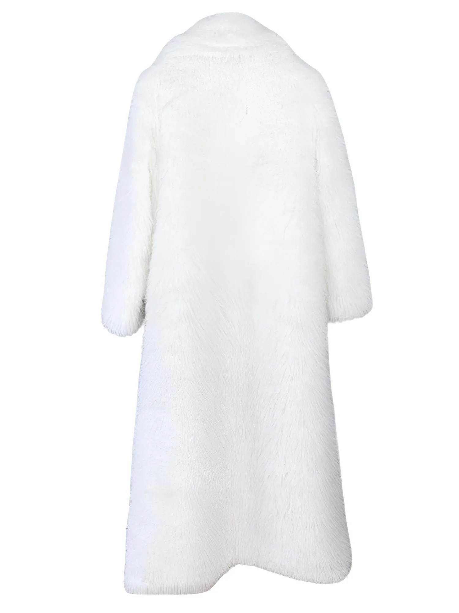 Fluffy Super Long Fur Coats Women's Jacket Winter Lapel Thick Faux Fur Coats Jacket for Women Outerwear