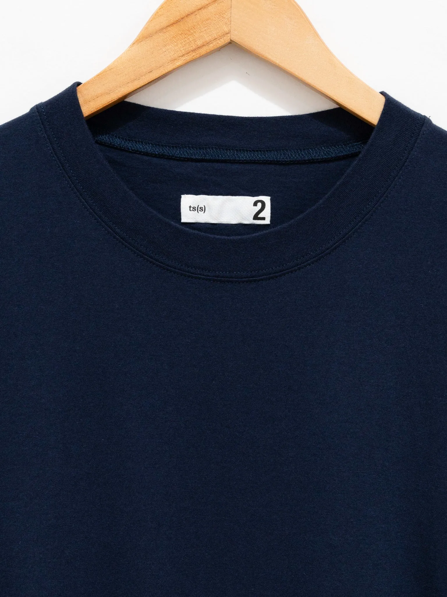 High Gauge Jersey Crewneck T-Shirt - Navy