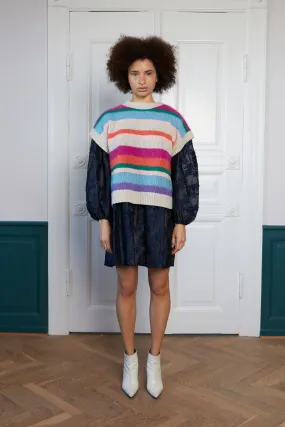 Knitted striped vest - Fresh Mix
