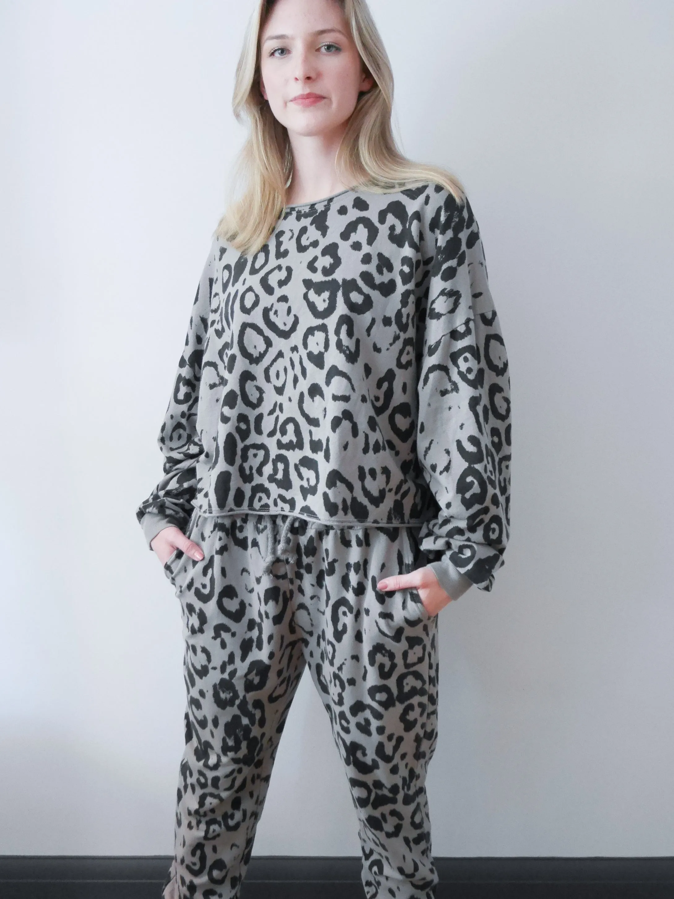 Leopard Tracksuit Set Mink