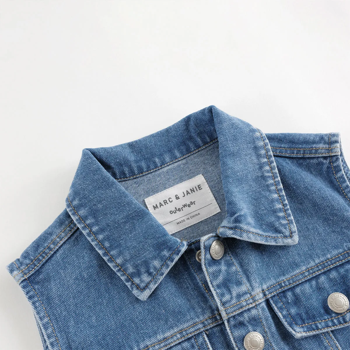 MARC & JANIE Boys Girls Denim Vest 241159
