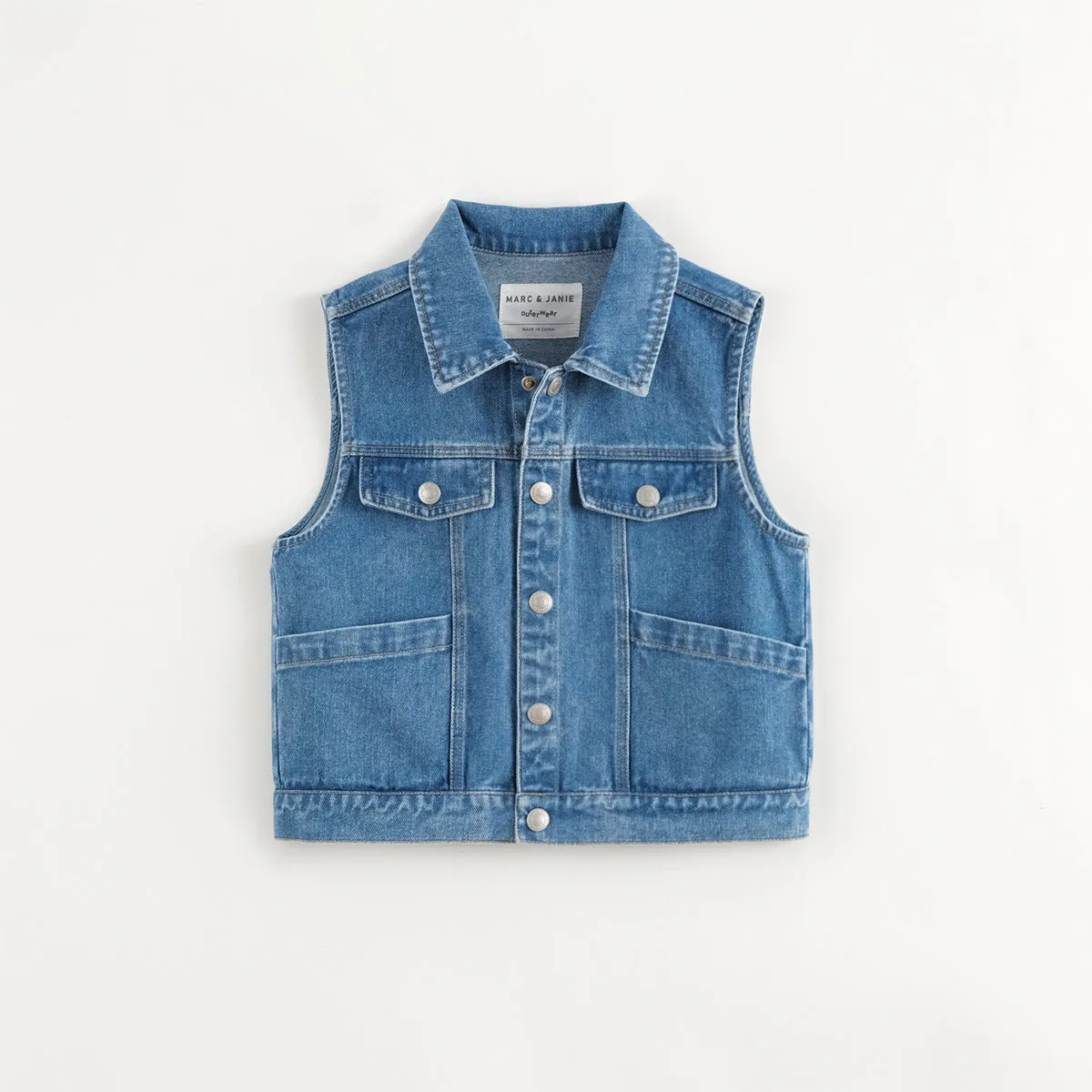 MARC & JANIE Boys Girls Denim Vest 241159