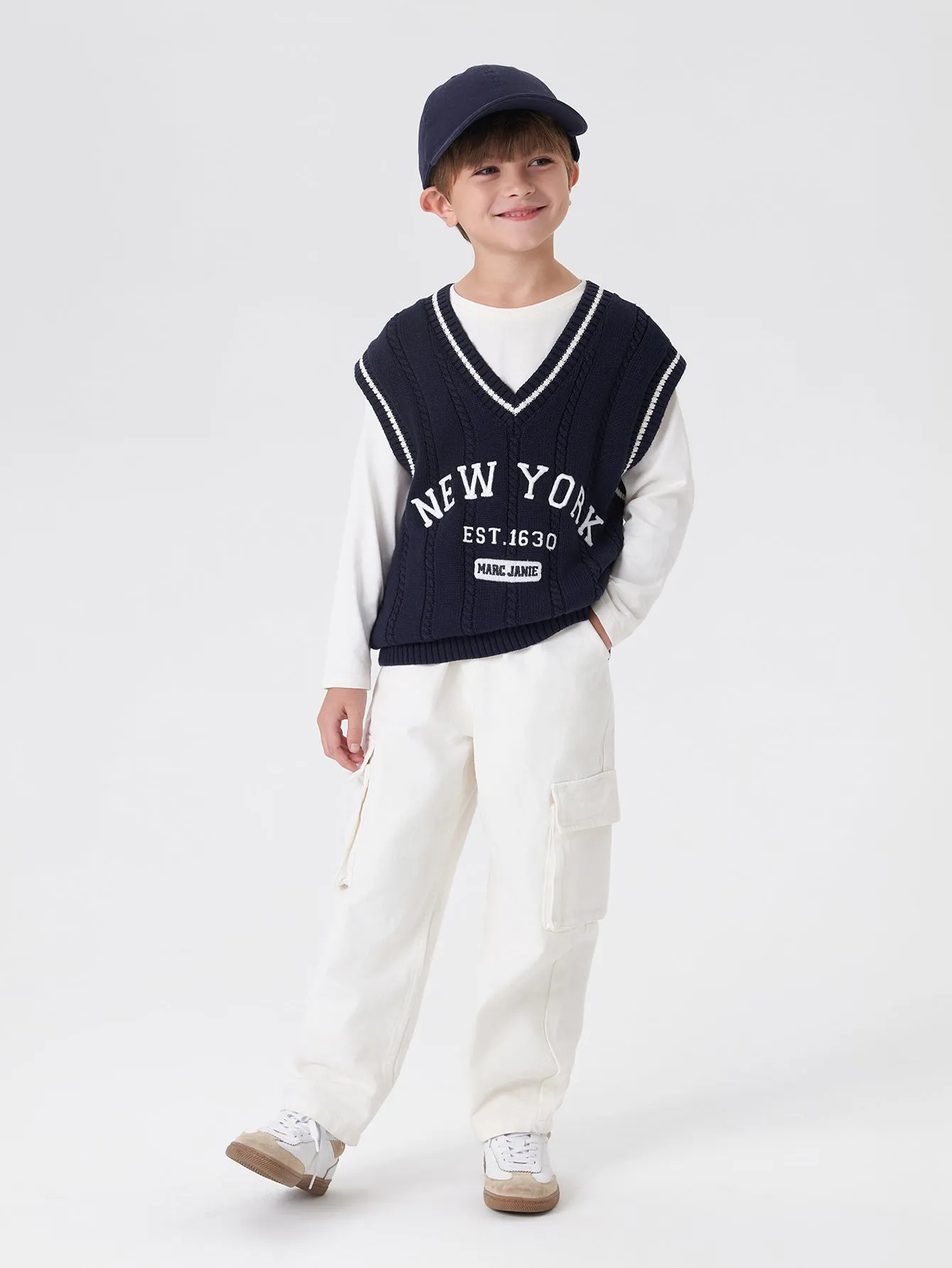 MARC & JANIE Boys V-neck Vest 231836