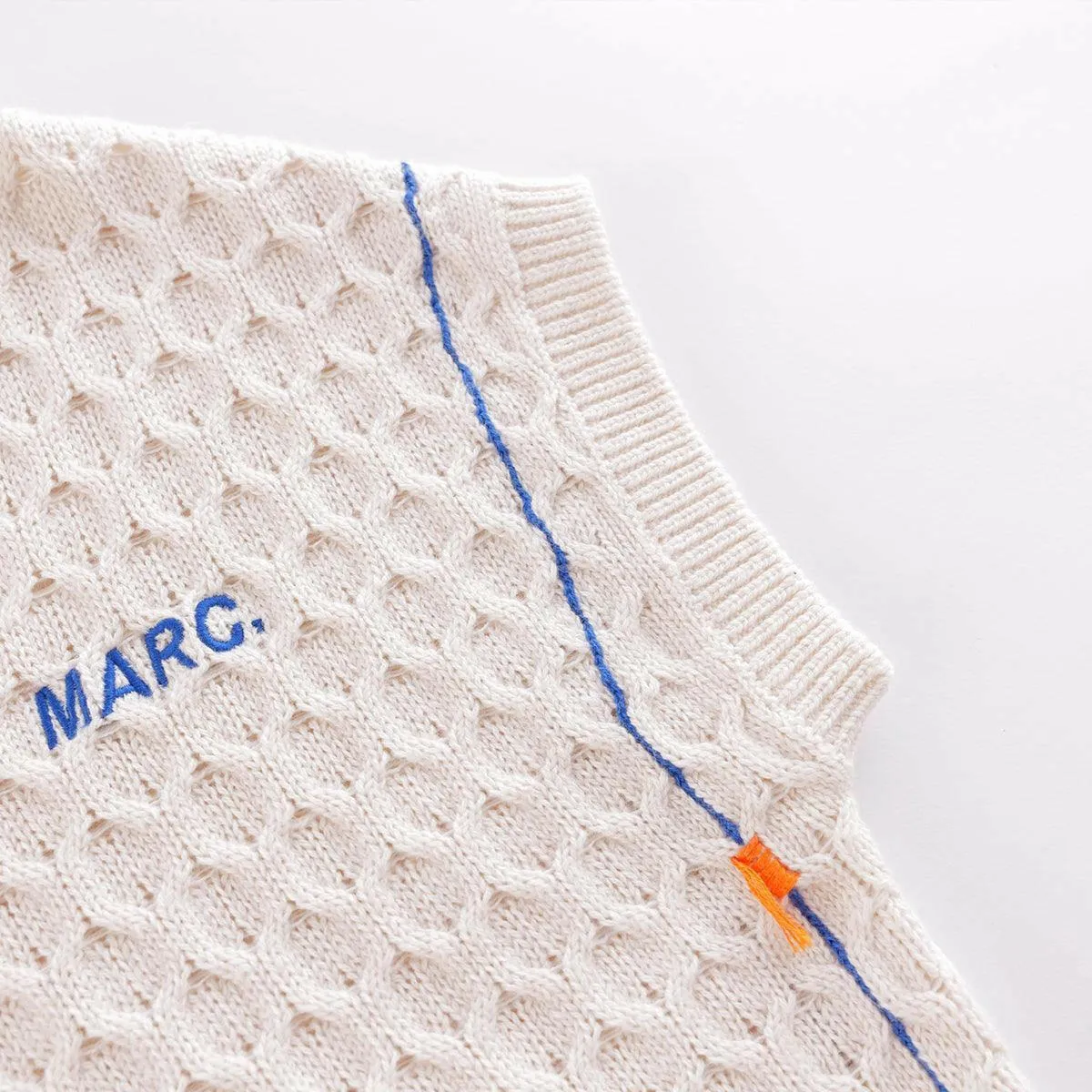 MARC & JANIE Boys Wool V-Neck Knit Vest 221366