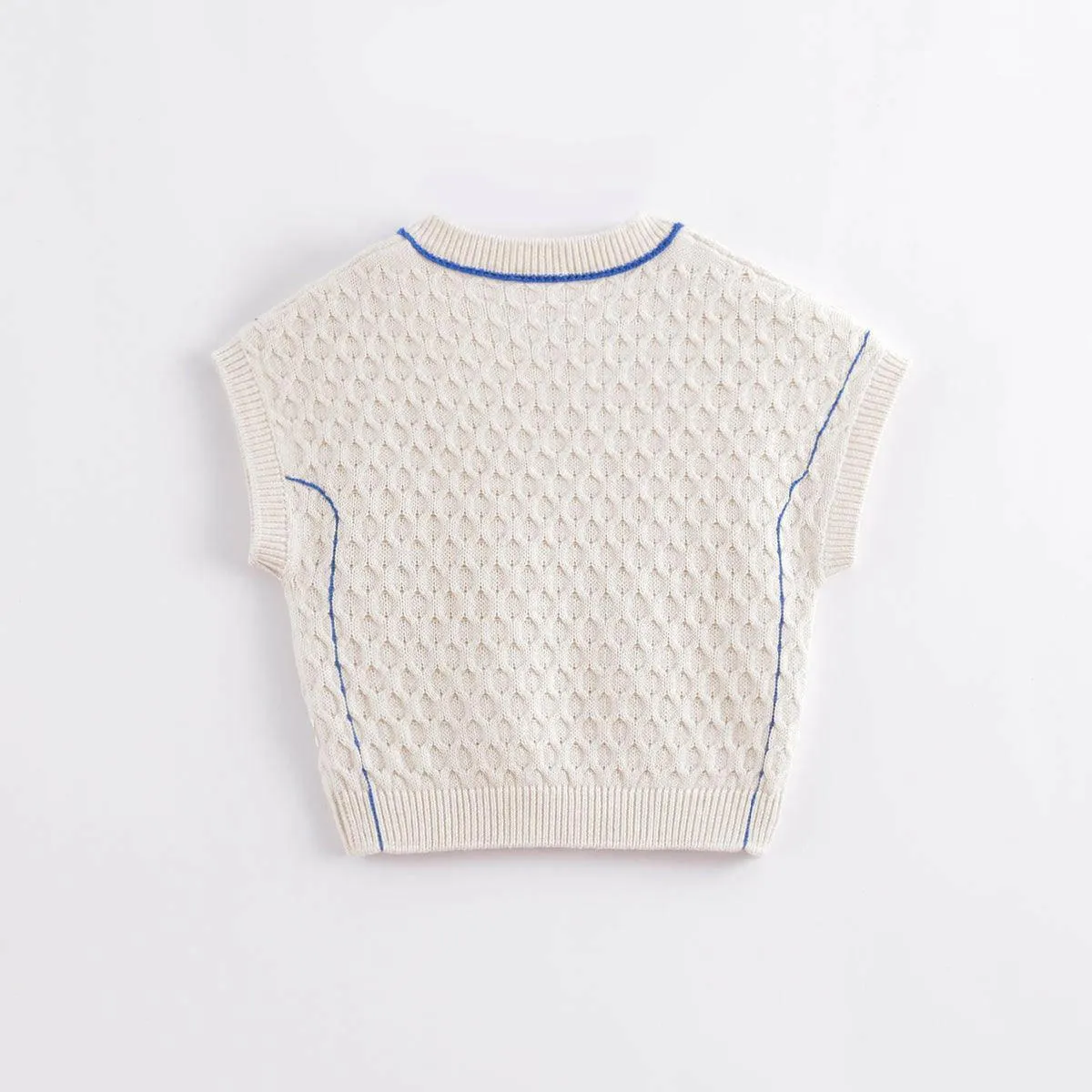 MARC & JANIE Boys Wool V-Neck Knit Vest 221366