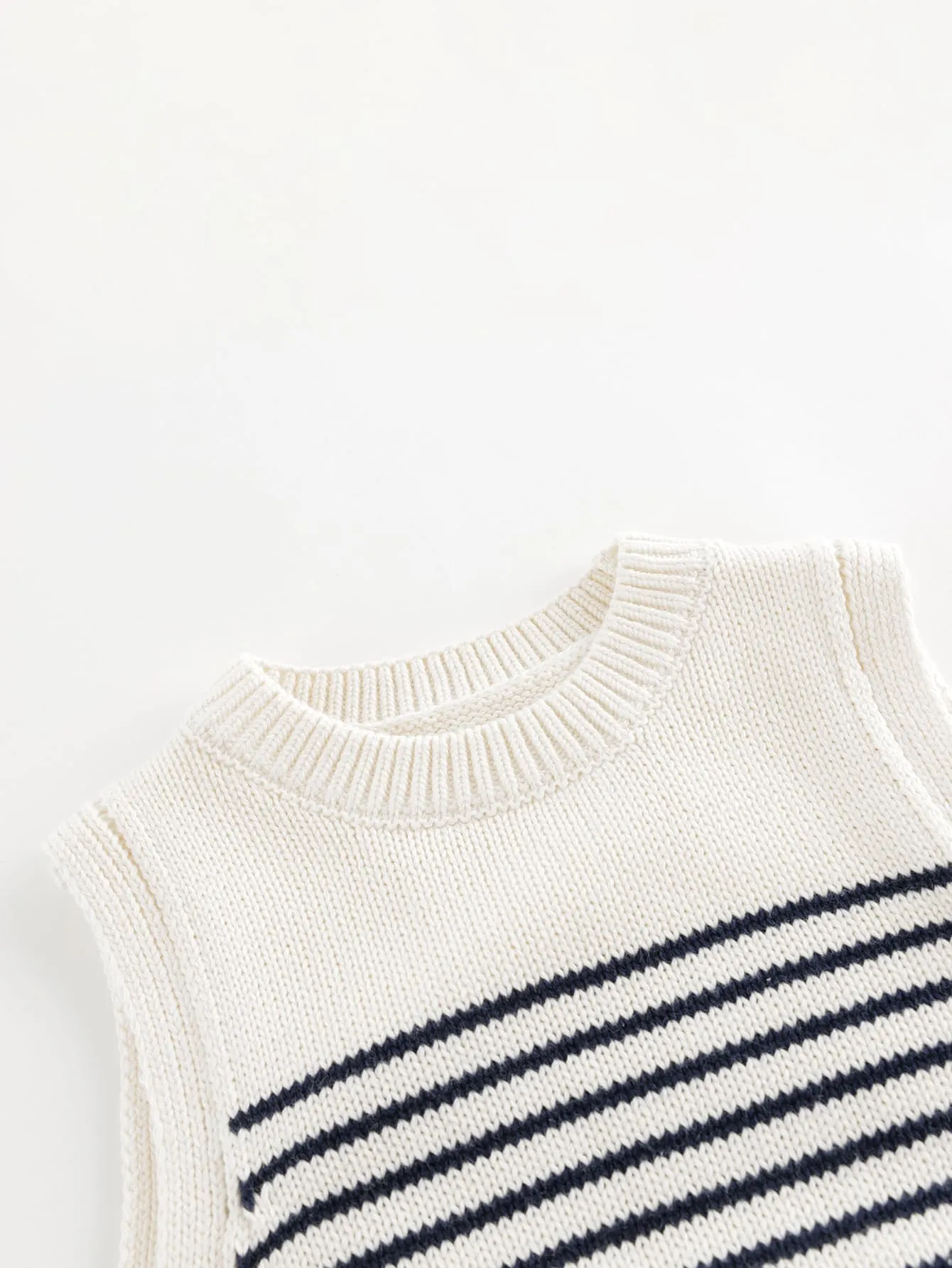 MARC & JANIE Girls Color Block Stripe Knit Vest 241680