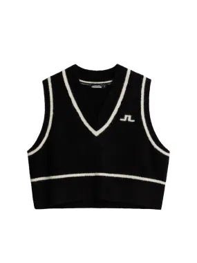 Marjorie Knitted Vest / Black