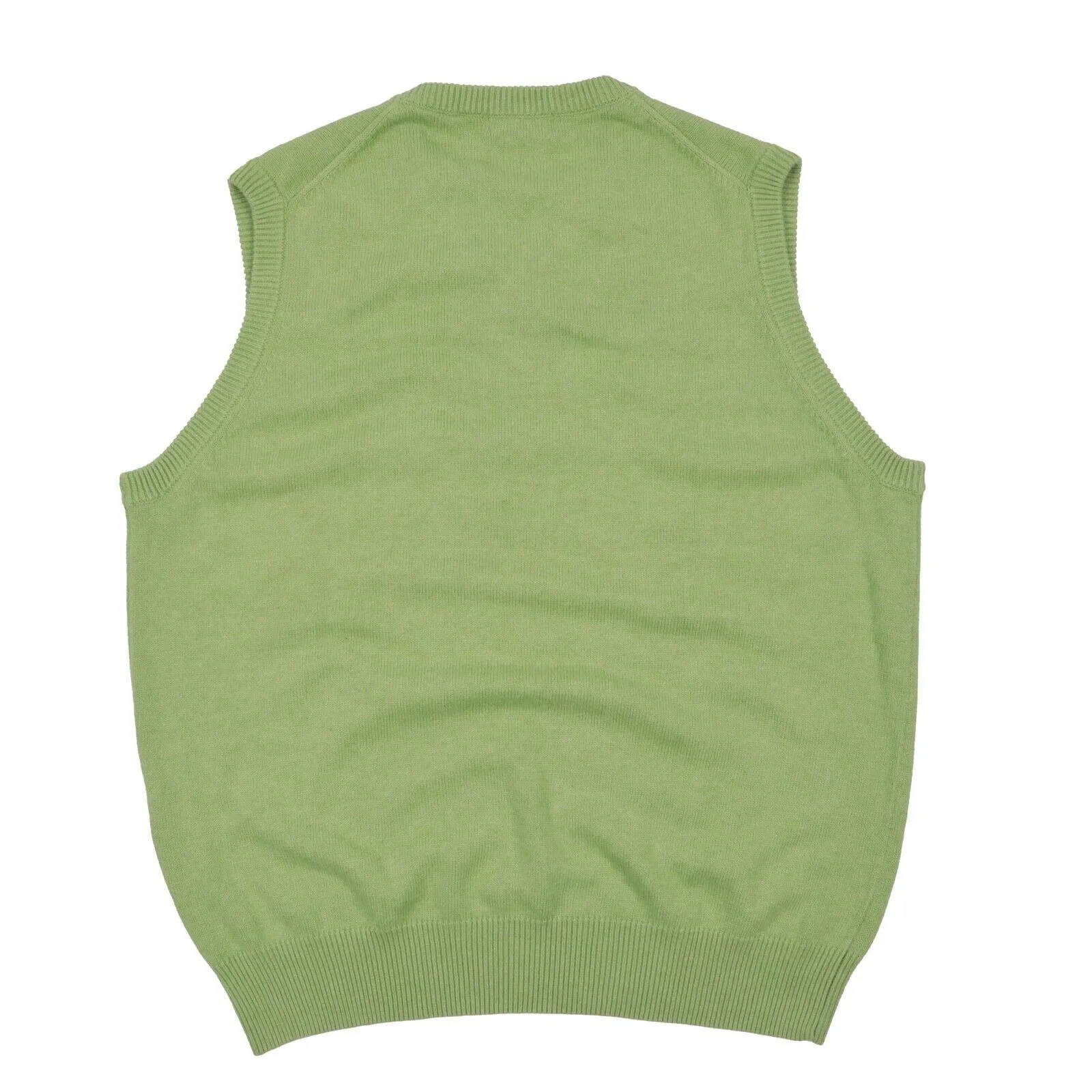 Men's GANT Green Cotton V Neck Jumper Vest Size M