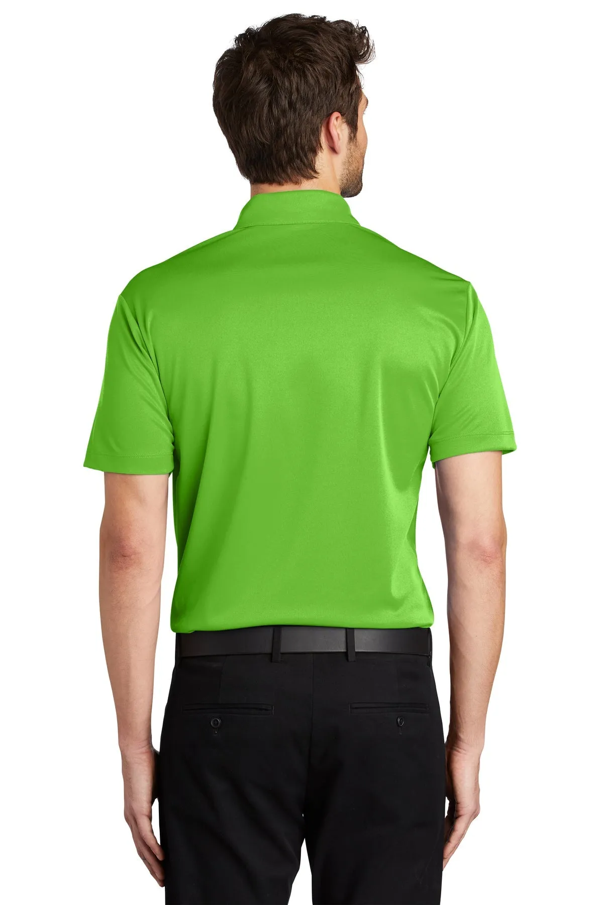 Port Authority Silk Touch Branded Performance Polos, Lime