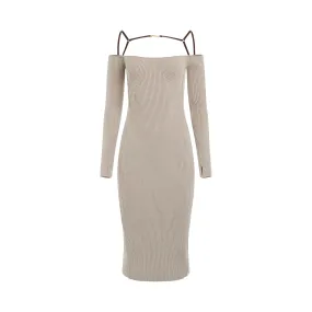 Sierra Dress in Light Brown