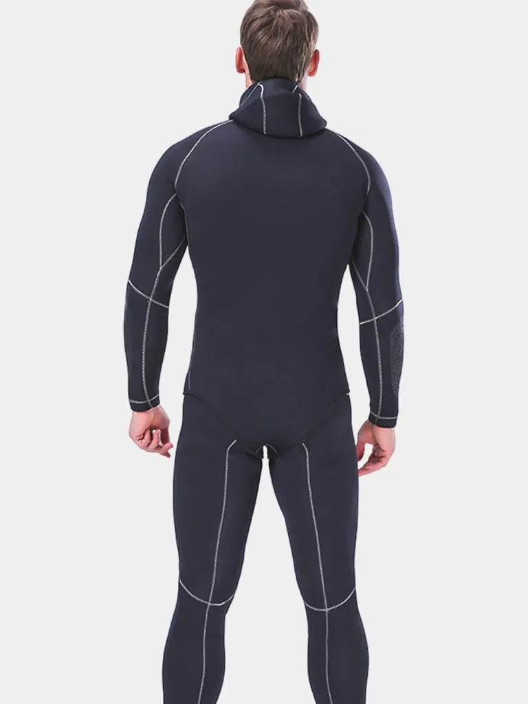 SLINX Men's 5MM 2 Piece Thermal Hooded Wetsuit