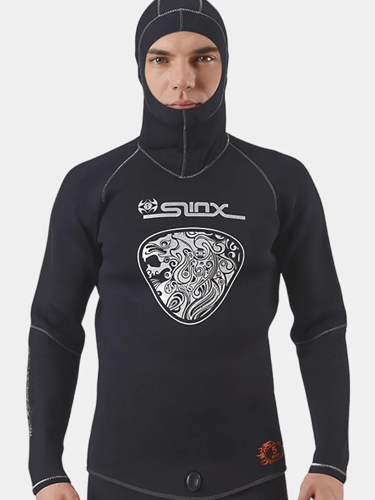 SLINX Men's 5MM 2 Piece Thermal Hooded Wetsuit