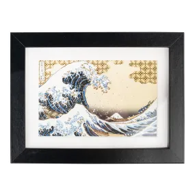 Small Great Wave Framed Japanese Picture