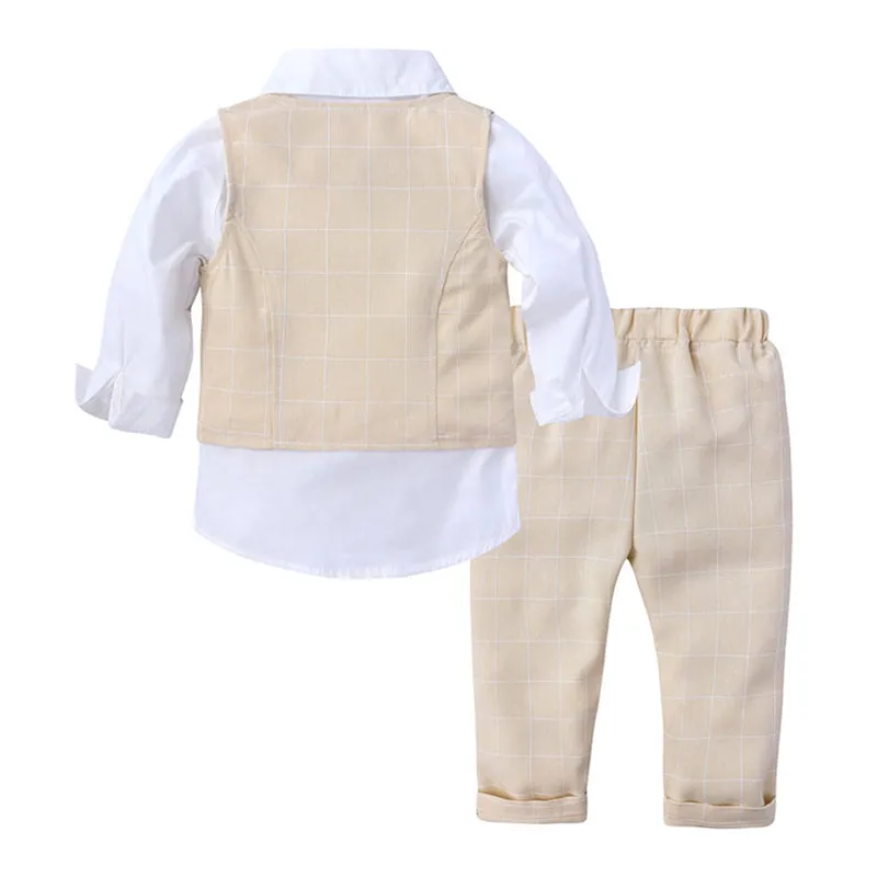 Spring Autumn Baby Boys Gentleman Style Clothes Sets