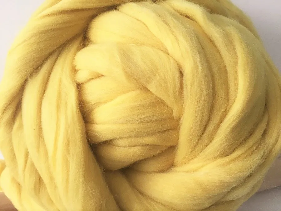 Super Chunky 100% Merino Wool Yarn. Yellow
