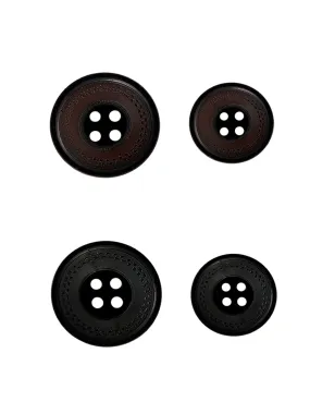 Super Elegance Round Shape 4-Hole Shiny Blazer/Coat Button
