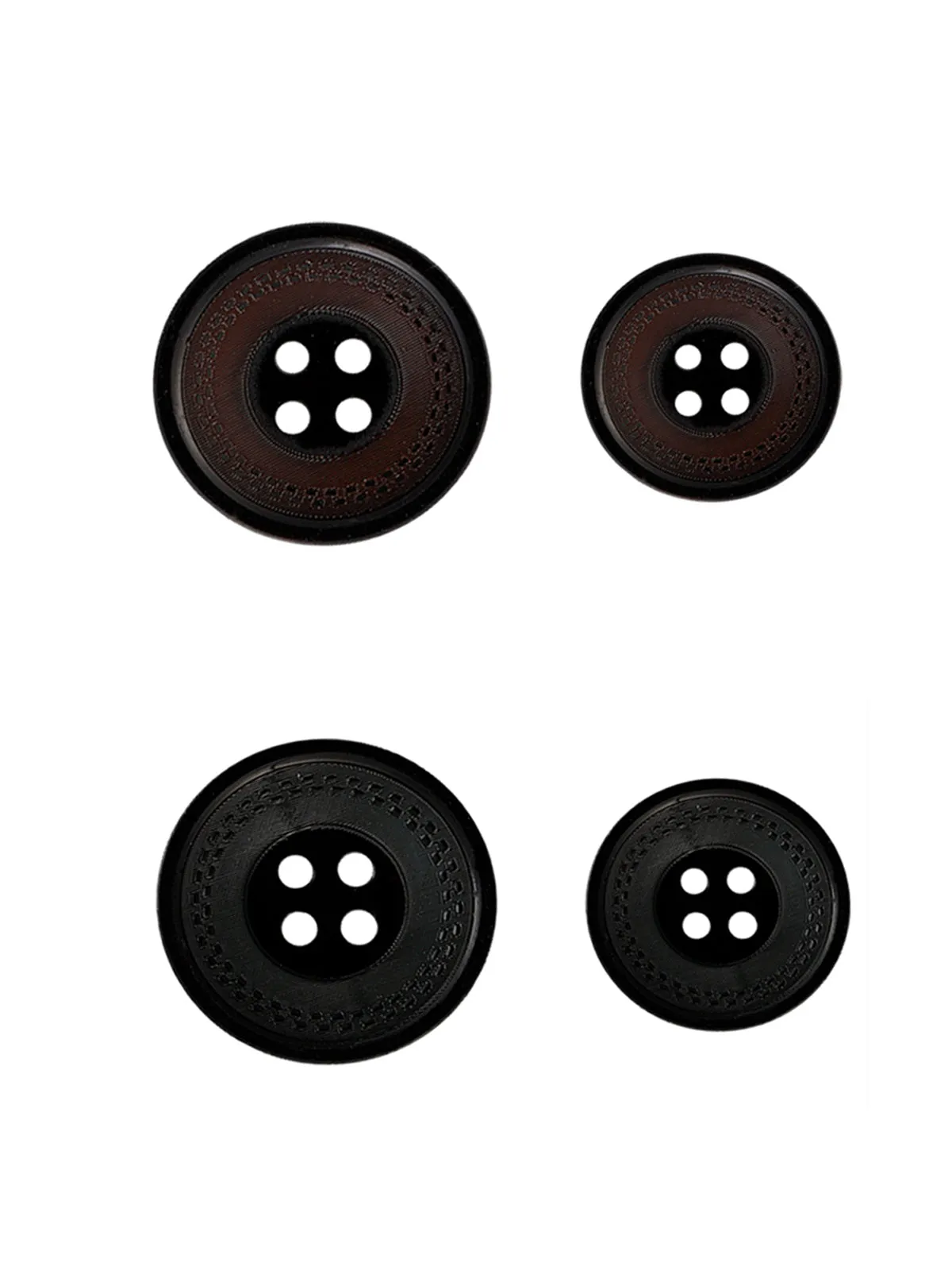 Super Elegance Round Shape 4-Hole Shiny Blazer/Coat Button