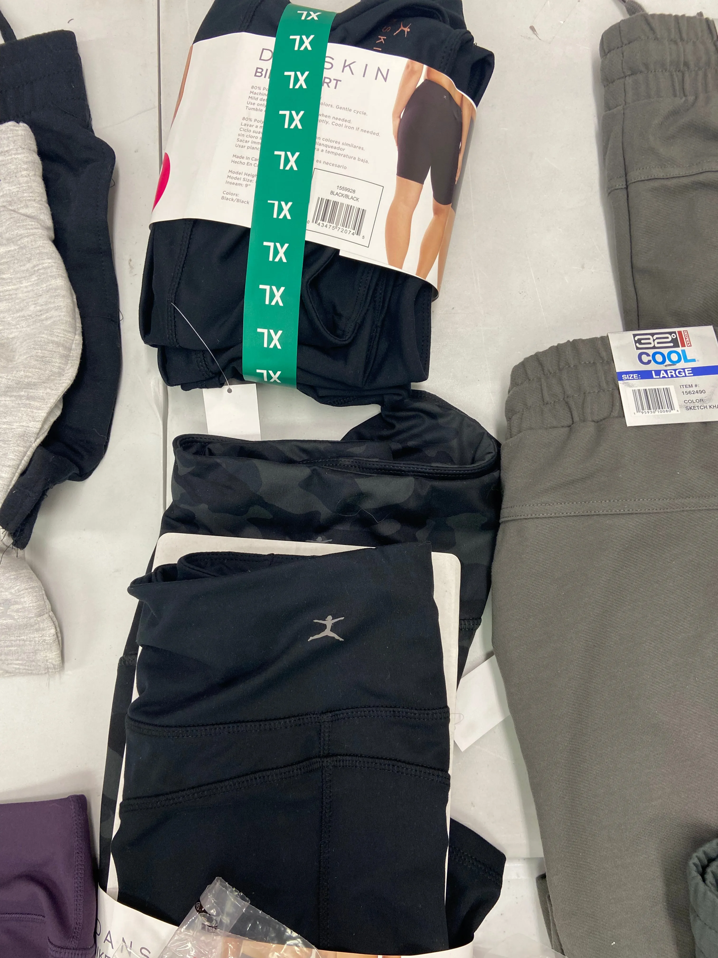 Women's Clothing Activewear Bottoms and Others Wholesale Lot, ADIDAS, SKETCHERS, SPYDER, DANSKIN, MATTY M, MONDETTA and more, 23 items, Shelf Pulls, MSRP $760