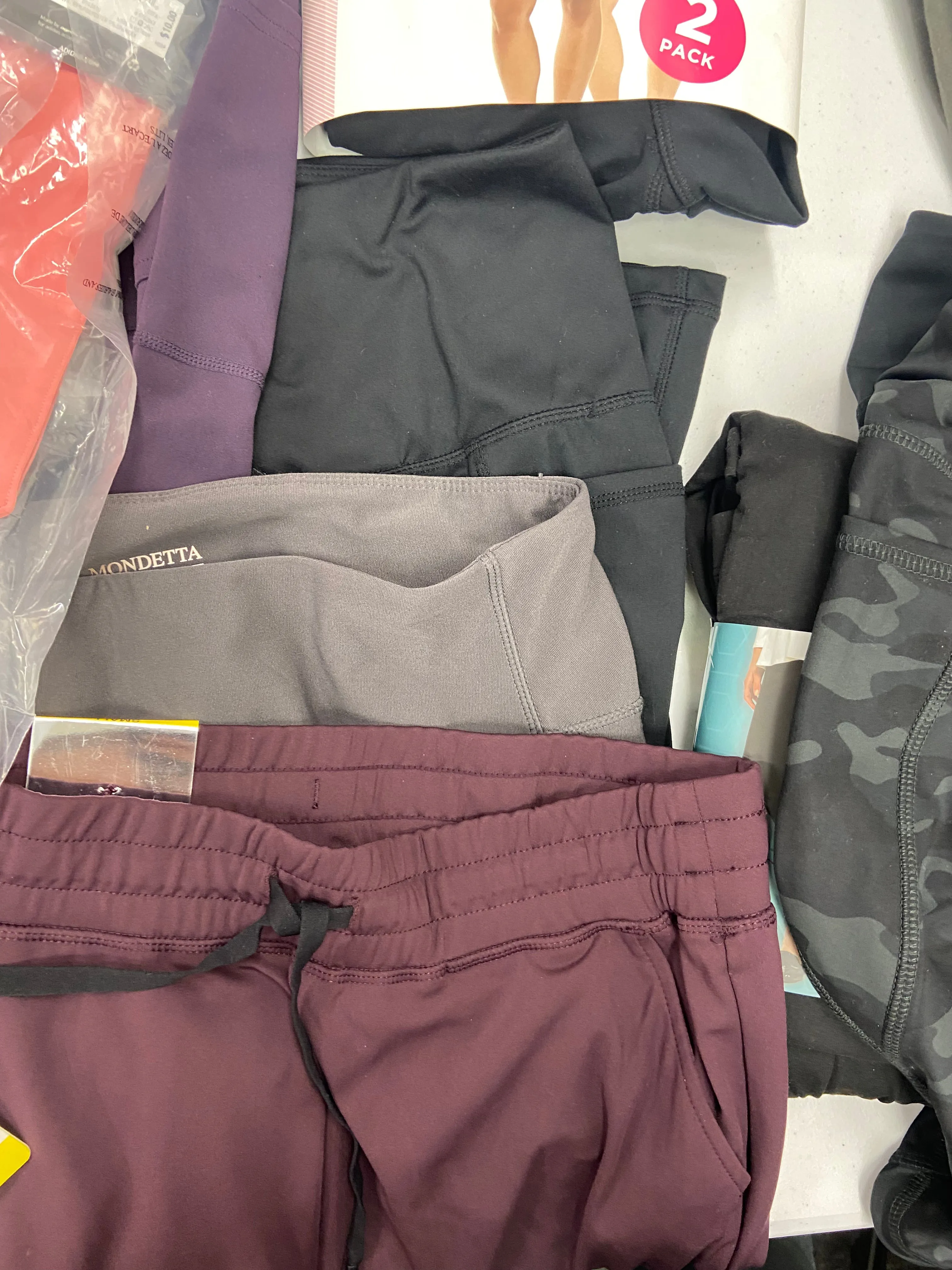 Women's Clothing Activewear Bottoms and Others Wholesale Lot, ADIDAS, SKETCHERS, SPYDER, DANSKIN, MATTY M, MONDETTA and more, 23 items, Shelf Pulls, MSRP $760
