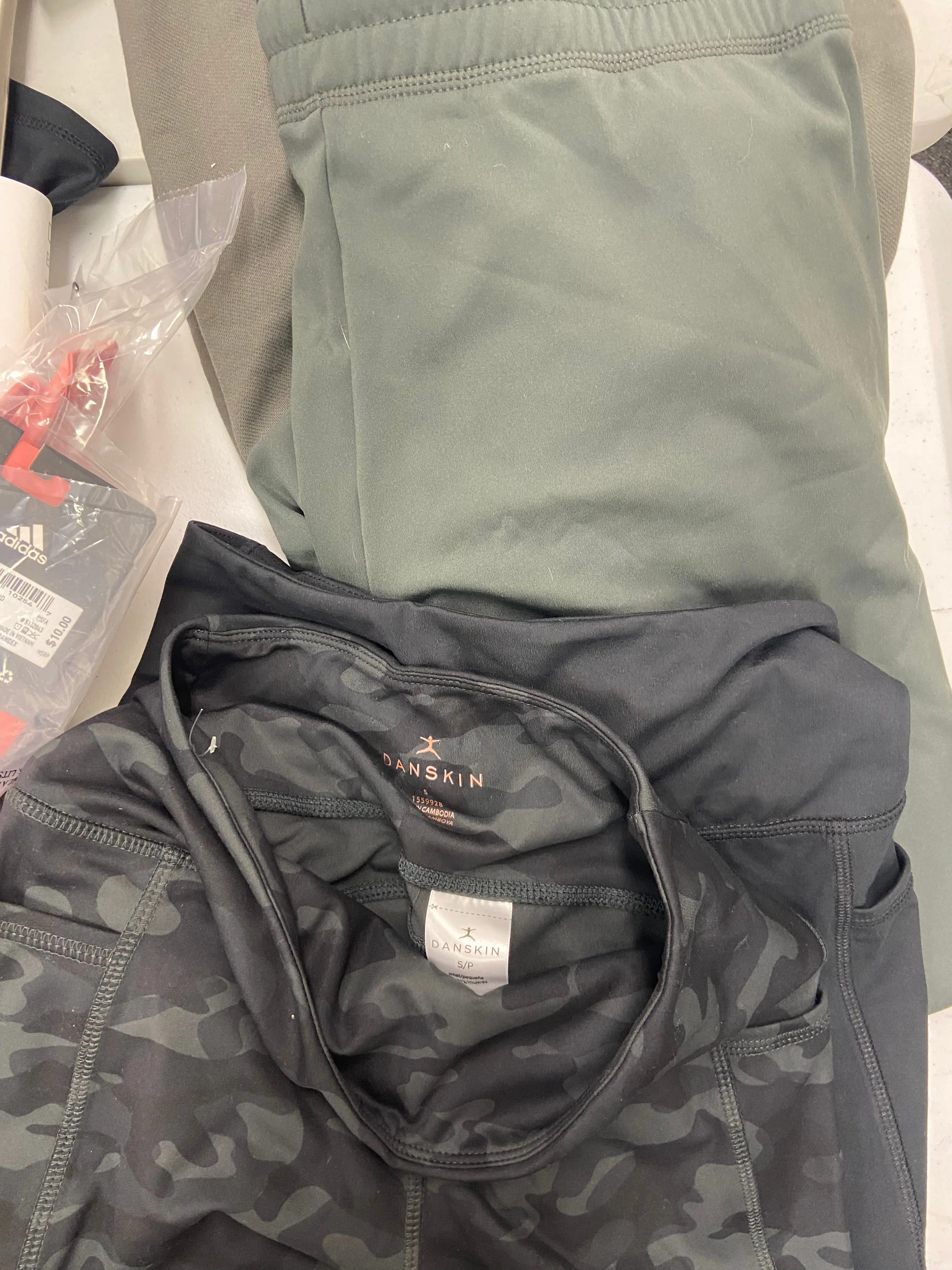 Women's Clothing Activewear Bottoms and Others Wholesale Lot, ADIDAS, SKETCHERS, SPYDER, DANSKIN, MATTY M, MONDETTA and more, 23 items, Shelf Pulls, MSRP $760
