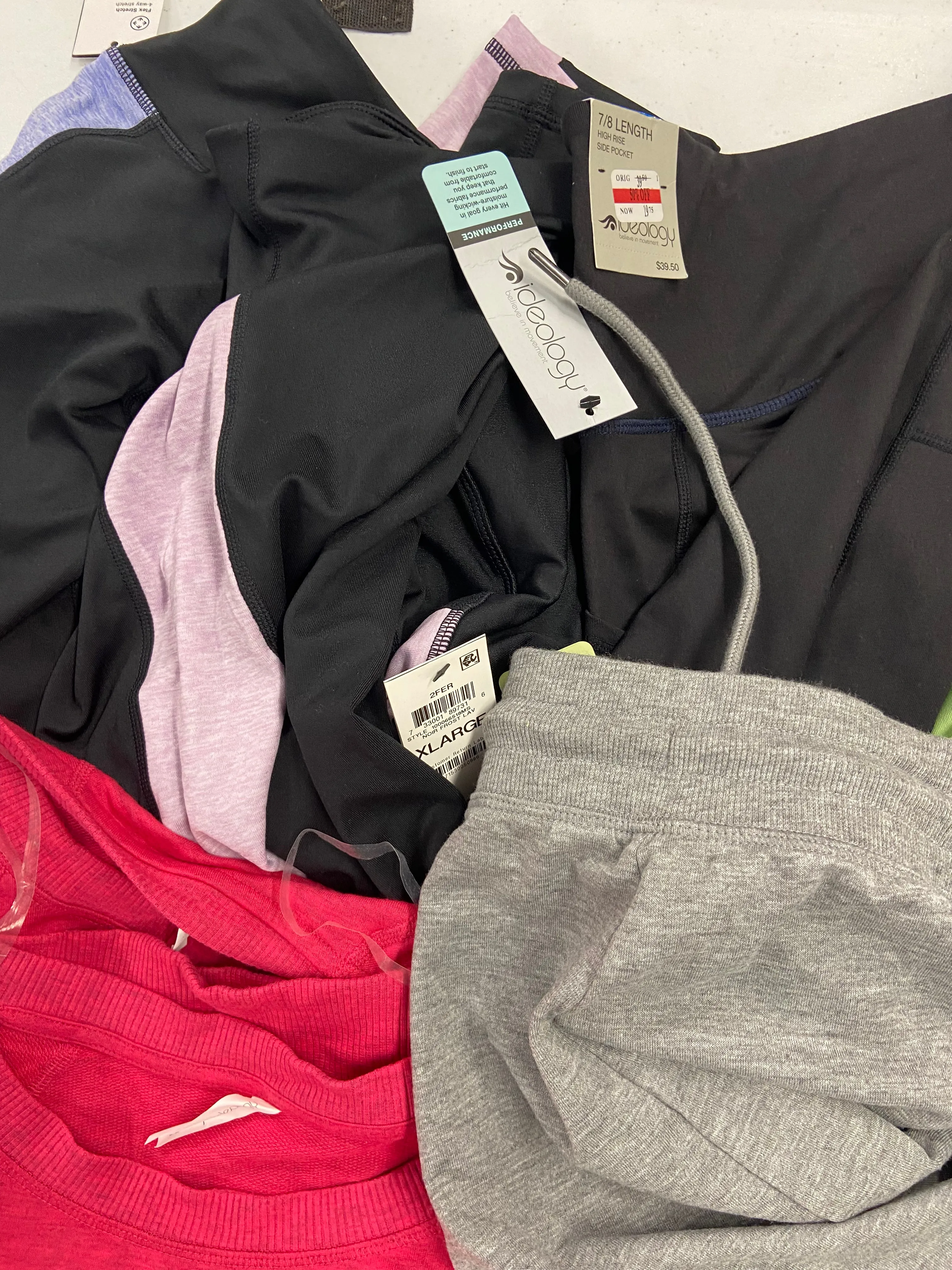 Women's Clothing Wholesale Lot, ADIDAS, NIKE, UNDER ARMOUR, IDEOLOGY and more, 27 items, Shelf Pulls, MSRP $844