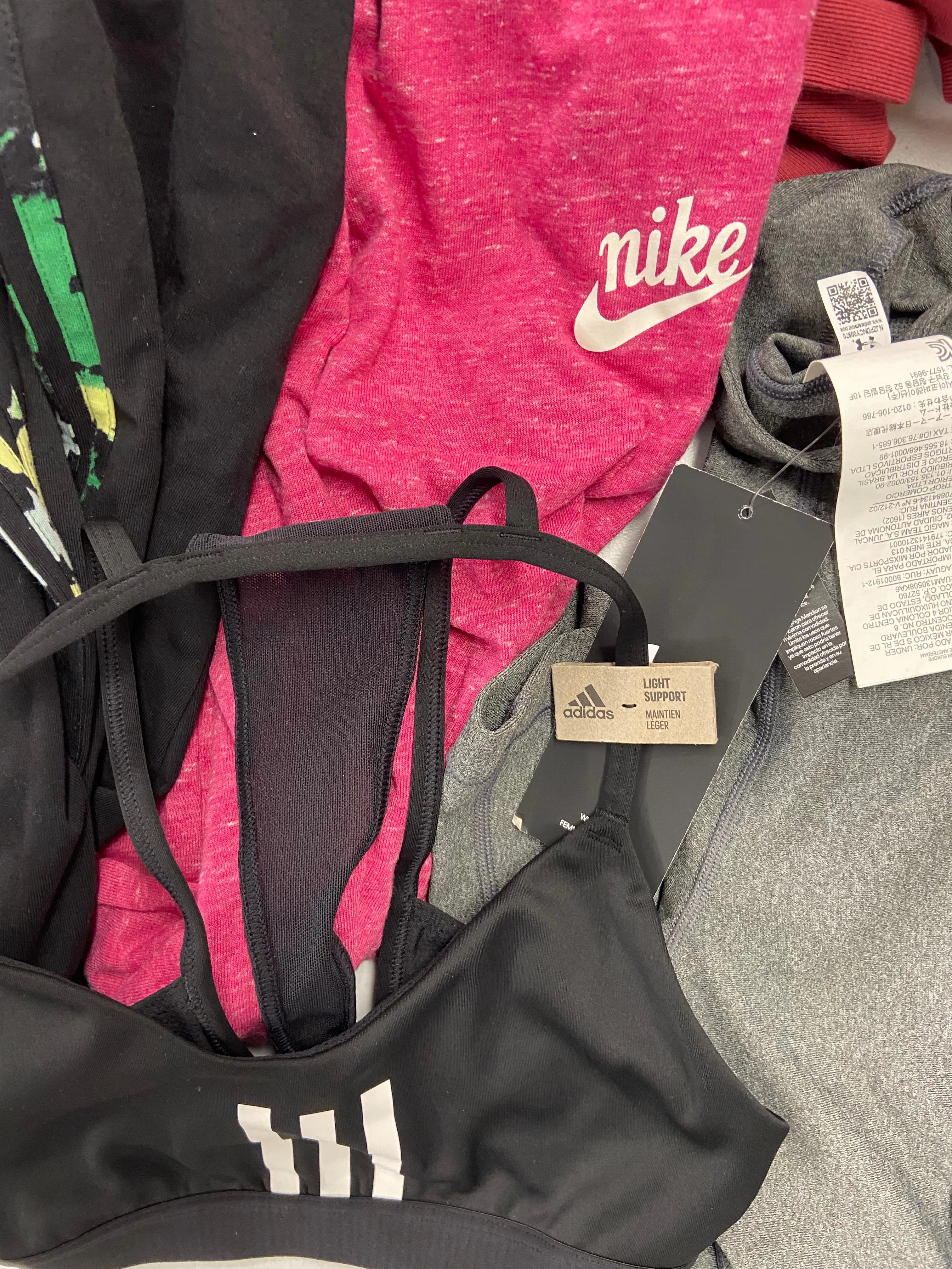 Women's Clothing Wholesale Lot, ADIDAS, NIKE, UNDER ARMOUR, IDEOLOGY and more, 27 items, Shelf Pulls, MSRP $844