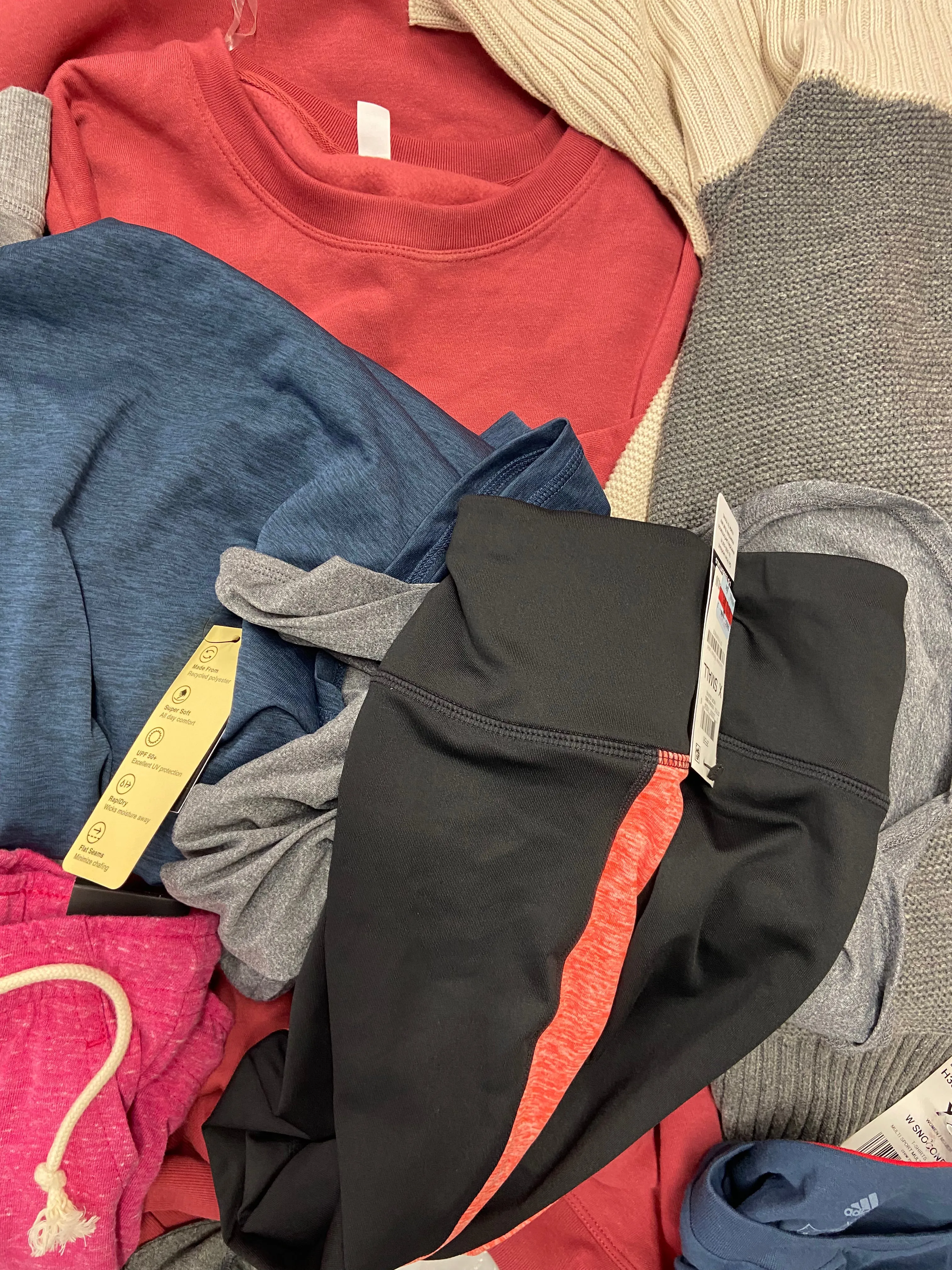 Women's Clothing Wholesale Lot, ADIDAS, NIKE, UNDER ARMOUR, IDEOLOGY and more, 27 items, Shelf Pulls, MSRP $844