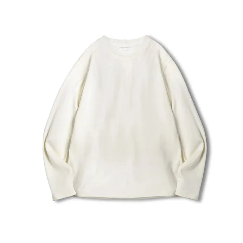 Workwear Heavyweight Cotton Long Sleeved T-shirt with Senseless Printing